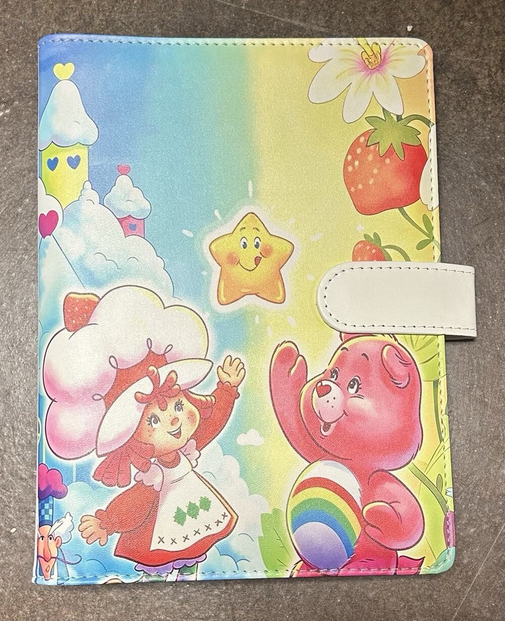 Care Bear Strawberry Shortcake Friends A5 Binder w/ matching paper